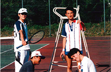 学生生活最後のテニス写真